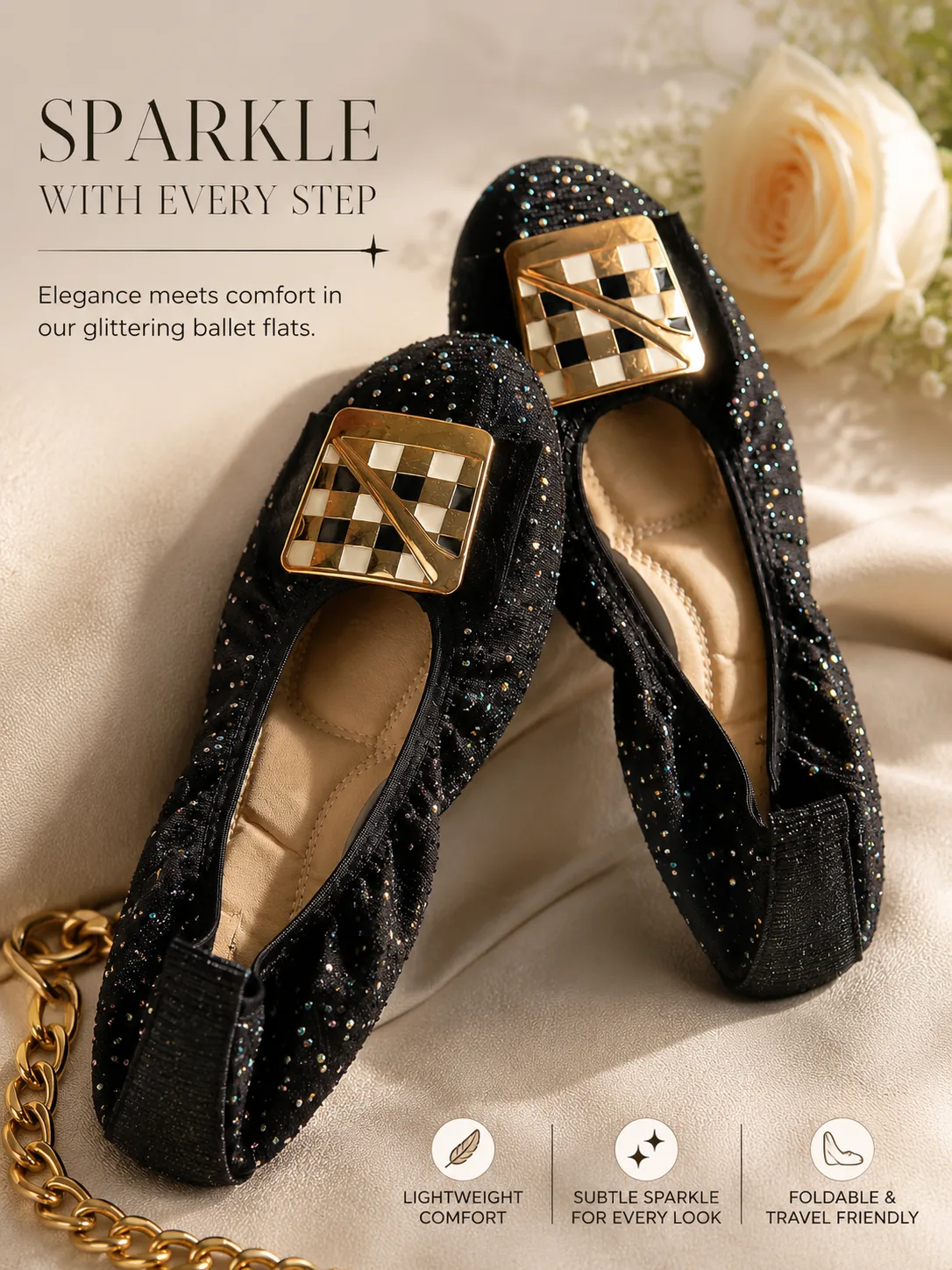 Luxury flat female cover shoes